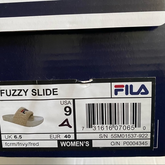 Fila Women’s Fuzzy Sport Slide NWT - Picture 8 of 9